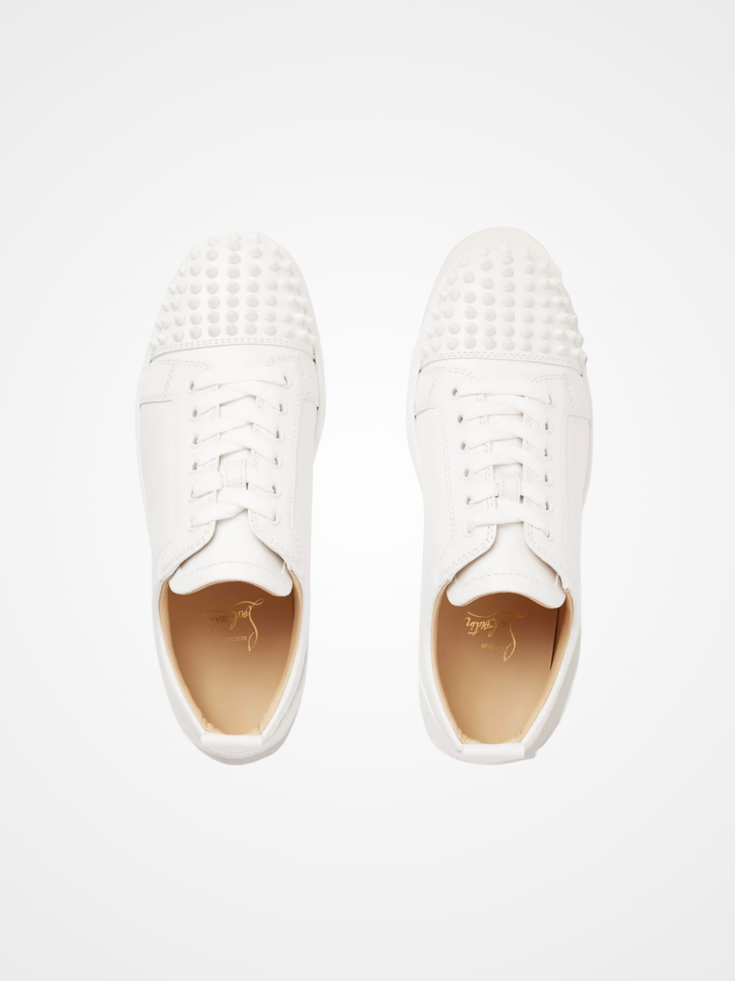 Spikes Leather Sneakers